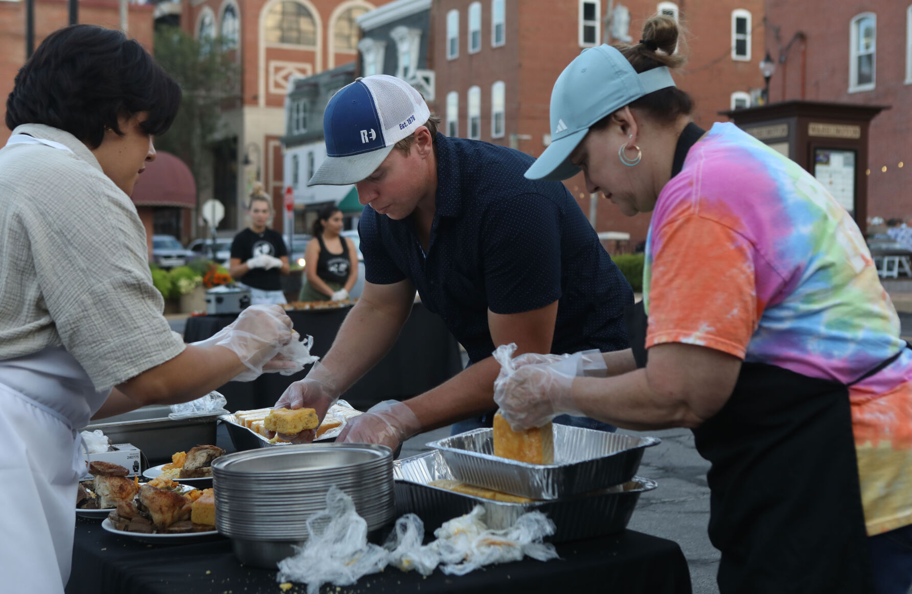 Plating the main course